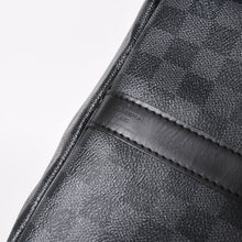 Load image into Gallery viewer, 極美品 ルイヴィトン LOUIS VUITTON キーポル バンドリエール 55 ボストンバッグ ダミエ グラフィット ブラック N41413 中古 4a003288