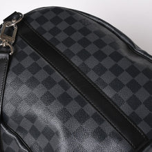 Load image into Gallery viewer, 極美品 ルイヴィトン LOUIS VUITTON キーポル バンドリエール 55 ボストンバッグ ダミエ グラフィット ブラック N41413 中古 4a003288