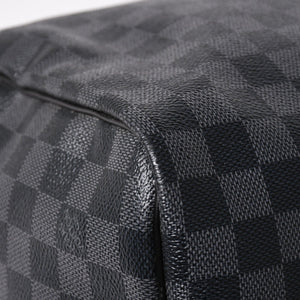 Very Good LOUIS VUITTON Keepall Bandouliere 55 Boston Bag Damier Graphite Black N41413 Used 4a003288
