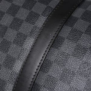Very Good LOUIS VUITTON Keepall Bandouliere 55 Boston Bag Damier Graphite Black N41413 Used 4a003288
