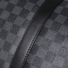 Load image into Gallery viewer, 極美品 ルイヴィトン LOUIS VUITTON キーポル バンドリエール 55 ボストンバッグ ダミエ グラフィット ブラック N41413 中古 4a003288