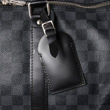Load image into Gallery viewer, 極美品 ルイヴィトン LOUIS VUITTON キーポル バンドリエール 55 ボストンバッグ ダミエ グラフィット ブラック N41413 中古 4a003288