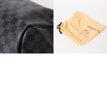 Load image into Gallery viewer, 極美品 ルイヴィトン LOUIS VUITTON キーポル バンドリエール 55 ボストンバッグ ダミエ グラフィット ブラック N41413 中古 4a003288
