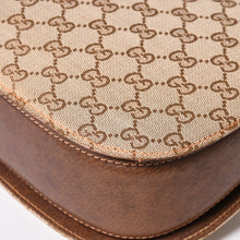 Load image into Gallery viewer, GUCCI グッチ バンブーハンドバッグ オールドグッチ ショルダーバッグ GGキャンバス バンブー ブラウン ベージュ ターンロック 美品 中古 4a003328