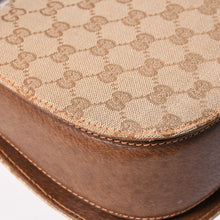 Load image into Gallery viewer, GUCCI グッチ バンブーハンドバッグ オールドグッチ ショルダーバッグ GGキャンバス バンブー ブラウン ベージュ ターンロック 美品 中古 4a003328