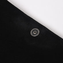 画像をギャラリービューアに読み込む, 極美品 SAINT LAURENT サンローラン リヴゴーシュ スウェードクラッチバッグ ハンドバッグ ブラック シルバー金具 フラップ 中古 4a003038