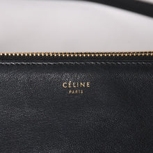 画像をギャラリービューアに読み込む, 極美品 CELINE セリーヌ トリオ ショルダーバッグ クラッチバッグ ブラック レザー ゴールド金具 中古 4a002911