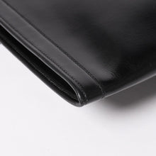 画像をギャラリービューアに読み込む, HERMES エルメス ジジェGM クラッチバック ハンドバッグ ボックスカーフ カーフレザー ブラック ホワイトステッチ V F310 美品 中古 4a003023