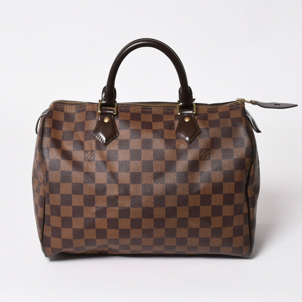 Very good condition LOUIS VUITTON Speedy Damier Ebene Damier Canvas Pedy 30 N41364 Used 4a003324