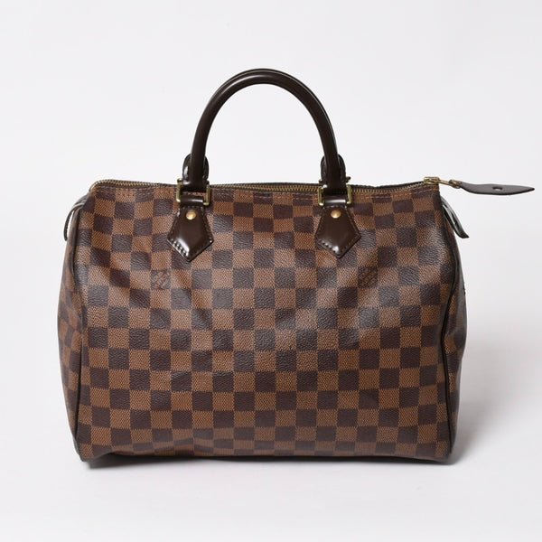 極美品 LOUIS VUITTON ルイヴィトン スピーディ ダミエ・エベヌ ダミエキャンバス ピーディ 30 N41364 中古 4a003324