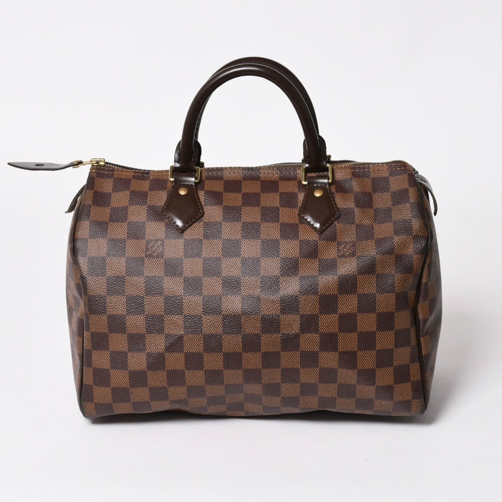 Very good condition LOUIS VUITTON Speedy Damier Ebene Damier Canvas Pedy 30 N41364 Used 4a003324