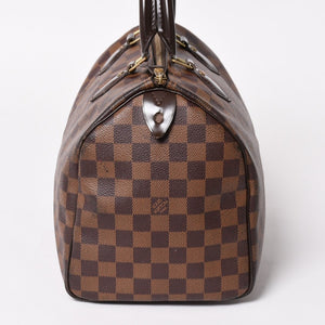 極美品 LOUIS VUITTON ルイヴィトン スピーディ ダミエ・エベヌ ダミエキャンバス ピーディ 30 N41364 中古 4a003324