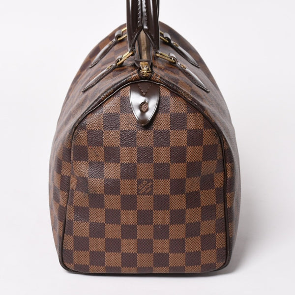 極美品 LOUIS VUITTON ルイヴィトン スピーディ ダミエ・エベヌ ダミエキャンバス ピーディ 30 N41364 中古 4a003324