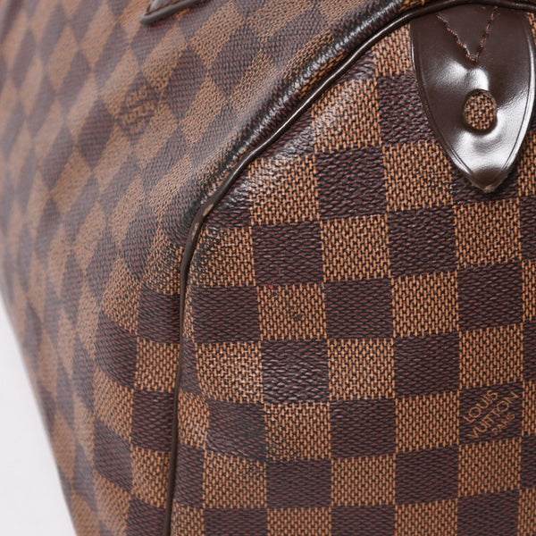 極美品 LOUIS VUITTON ルイヴィトン スピーディ ダミエ・エベヌ ダミエキャンバス ピーディ 30 N41364 中古 4a003324