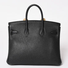 画像をギャラリービューアに読み込む, 極美品 HERMES エルメス バーキン25 ハンドバッグ トゴ Y刻印 ブラック ゴールド RG金具 中古 4a003284