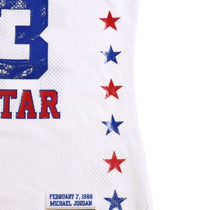 新品同様 Mitchell&Ness ミッチェルアンドネス 1988 NBAオールスターゲーム マイケルジョーダン オーセンティックジャージ サイズL ホワイト ブルー レッド 中古 4a002216