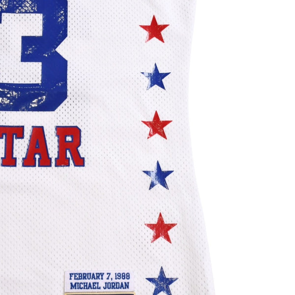 新品同様 Mitchell&Ness ミッチェルアンドネス 1988 NBAオールスターゲーム マイケルジョーダン オーセンティックジャージ サイズL ホワイト ブルー レッド 中古 4a002216