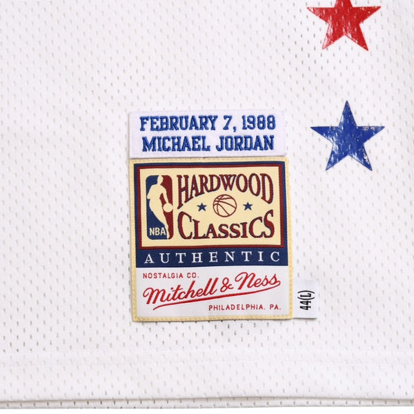 新品同様 Mitchell&Ness ミッチェルアンドネス 1988 NBAオールスターゲーム マイケルジョーダン オーセンティックジャージ サイズL ホワイト ブルー レッド 中古 4a002216