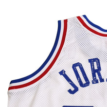 画像をギャラリービューアに読み込む, 新品同様 Mitchell&amp;Ness ミッチェルアンドネス 1988 NBAオールスターゲーム マイケルジョーダン オーセンティックジャージ サイズL ホワイト ブルー レッド 中古 4a002216