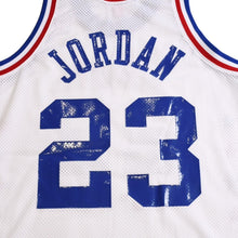 画像をギャラリービューアに読み込む, 新品同様 Mitchell&amp;Ness ミッチェルアンドネス 1988 NBAオールスターゲーム マイケルジョーダン オーセンティックジャージ サイズL ホワイト ブルー レッド 中古 4a002216