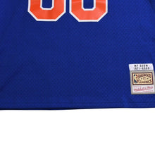画像をギャラリービューアに読み込む, 新品同様 Mitchell&amp;Ness ミッチェルアンドネス MF DOOM 1971-2020 ニューヨークニックス スウィングマンユニフォーム Lサイズ オレンジ ブルー 中古 4a002302