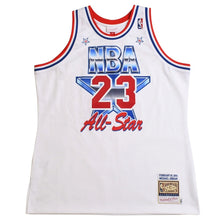 Load image into Gallery viewer, 新品同様 Mitchell&amp;Ness ミッチェルアンドネス オーセンティックスウィングマンジャージ 1991 0210 オールスターゲーム マイケルジョーダン 23番 イースタンカンファレンス復刻モデルジャージ XLサイズ 中古 4a002234