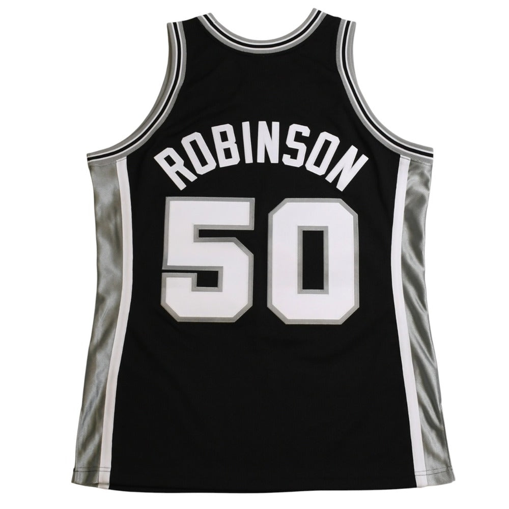 Like new Mitchell&Ness Mitchell &amp; Ness San Antonio Spurs David Robinson 1998-99 Hardwood Classics Authentic Jersey Size L Gray Black Used 4a002299