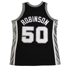 画像をギャラリービューアに読み込む, 新品同様品 Mitchell&amp;Ness ミッチェルアンドネス サンアントニオスパーズ デビッドロビンソン 1998-99 ハードウッドクラシックス オーセンティックジャージ サイズL グレー ブラック 中古 4a002299