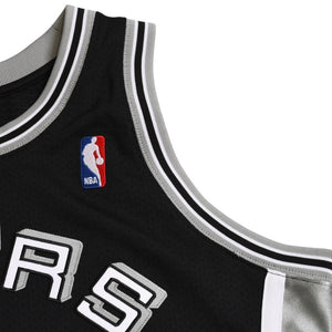 新品同様品 Mitchell&Ness ミッチェルアンドネス サンアントニオスパーズ デビッドロビンソン 1998-99 ハードウッドクラシックス オーセンティックジャージ サイズL グレー ブラック 中古 4a002299