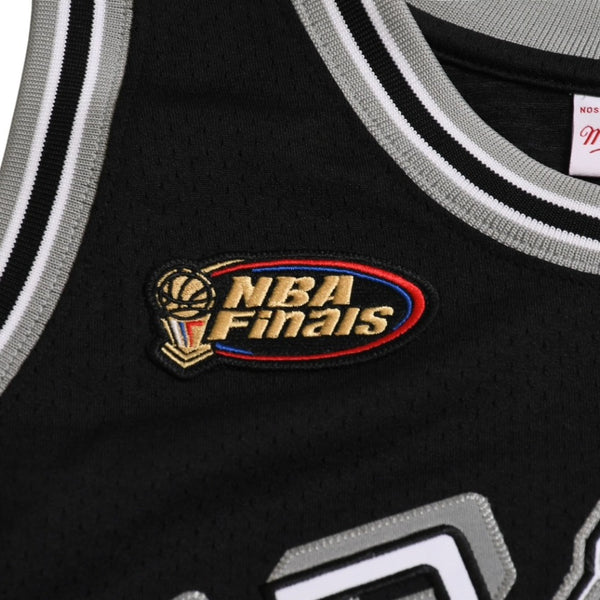新品同様品 Mitchell&Ness ミッチェルアンドネス サンアントニオスパーズ デビッドロビンソン 1998-99 ハードウッドクラシックス オーセンティックジャージ サイズL グレー ブラック 中古 4a002299
