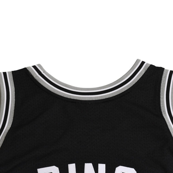 新品同様品 Mitchell&Ness ミッチェルアンドネス サンアントニオスパーズ デビッドロビンソン 1998-99 ハードウッドクラシックス オーセンティックジャージ サイズL グレー ブラック 中古 4a002299