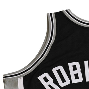新品同様品 Mitchell&Ness ミッチェルアンドネス サンアントニオスパーズ デビッドロビンソン 1998-99 ハードウッドクラシックス オーセンティックジャージ サイズL グレー ブラック 中古 4a002299