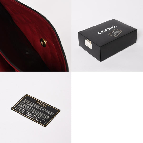 極美品 CHANEL シャネル マトラッセ25 Wフラップ Wチェーンショルダーバッグ A01112 2番台 ラムスキン ココマーク ブラック 中古 4a003285