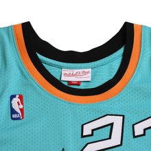 Load image into Gallery viewer, 新品同様 Mitchell&amp;Ness ミッチェルアンドネス 1996オールスターゲーム マイケルジョーダン イースタンカンファレンスオーセンティックユニフォーム サイズL アクアブルー オレンジ ホワイト 中古 4a002298