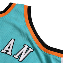 Load image into Gallery viewer, 新品同様 Mitchell&amp;Ness ミッチェルアンドネス 1996オールスターゲーム マイケルジョーダン イースタンカンファレンスオーセンティックユニフォーム サイズL アクアブルー オレンジ ホワイト 中古 4a002298