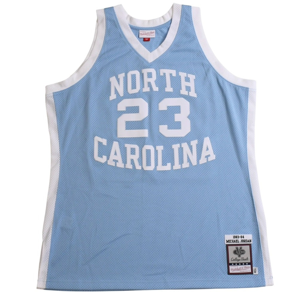 新品同様 Mitchell&Ness ミッチェルアンドネス オーセンティックユニフォーム ノースカロライナ大 マイケルジョーダン 23番 1983-84 復刻版バスケットボールジャージ XLサイズ 中古 4a002219