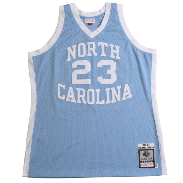 新品同様 Mitchell&Ness ミッチェルアンドネス オーセンティックユニフォーム ノースカロライナ大 マイケルジョーダン 23番 1983-84 復刻版バスケットボールジャージ XLサイズ 中古 4a002219