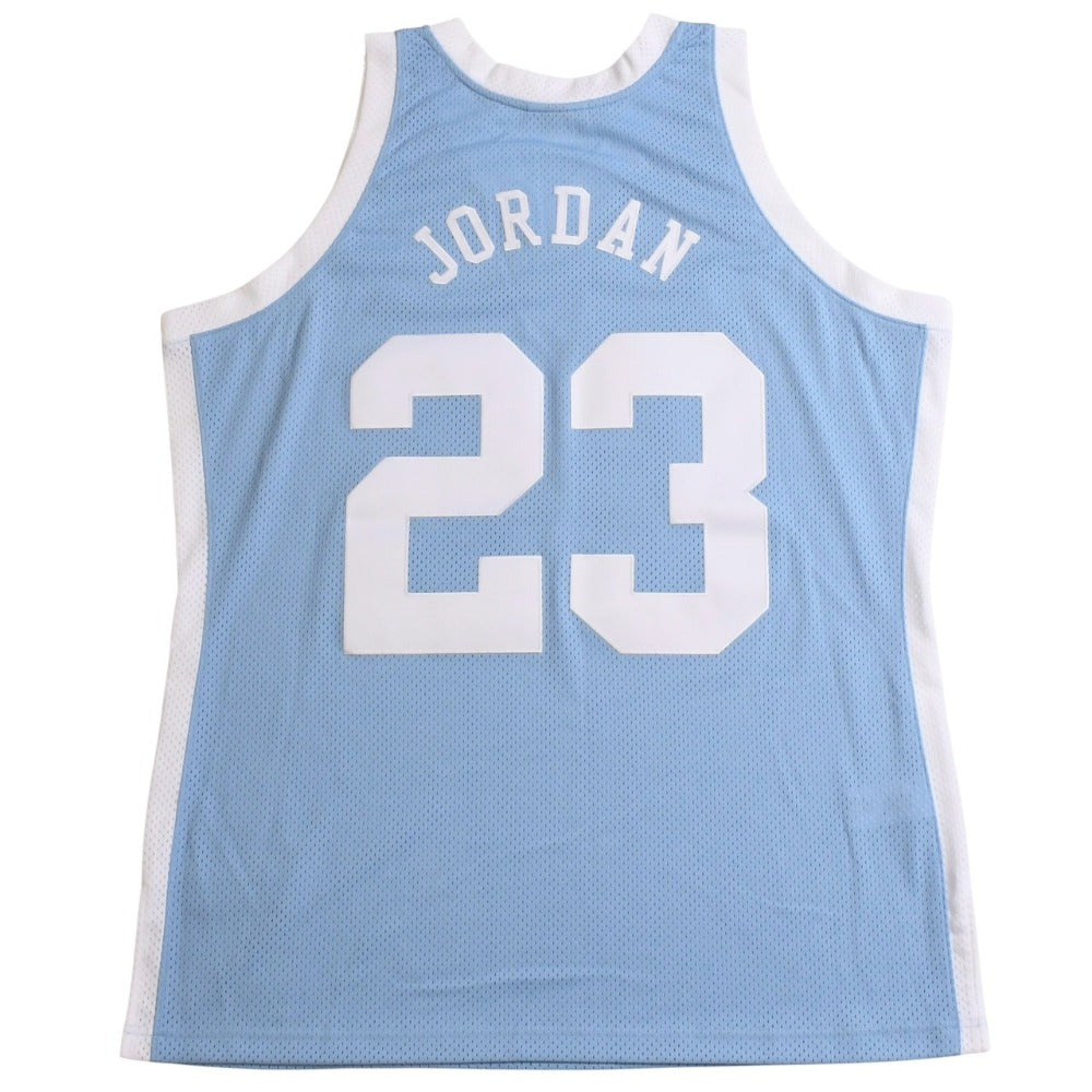 新品同様 Mitchell&Ness ミッチェルアンドネス オーセンティックユニフォーム ノースカロライナ大 マイケルジョーダン 23番 1983-84 復刻版バスケットボールジャージ XLサイズ 中古 4a002219