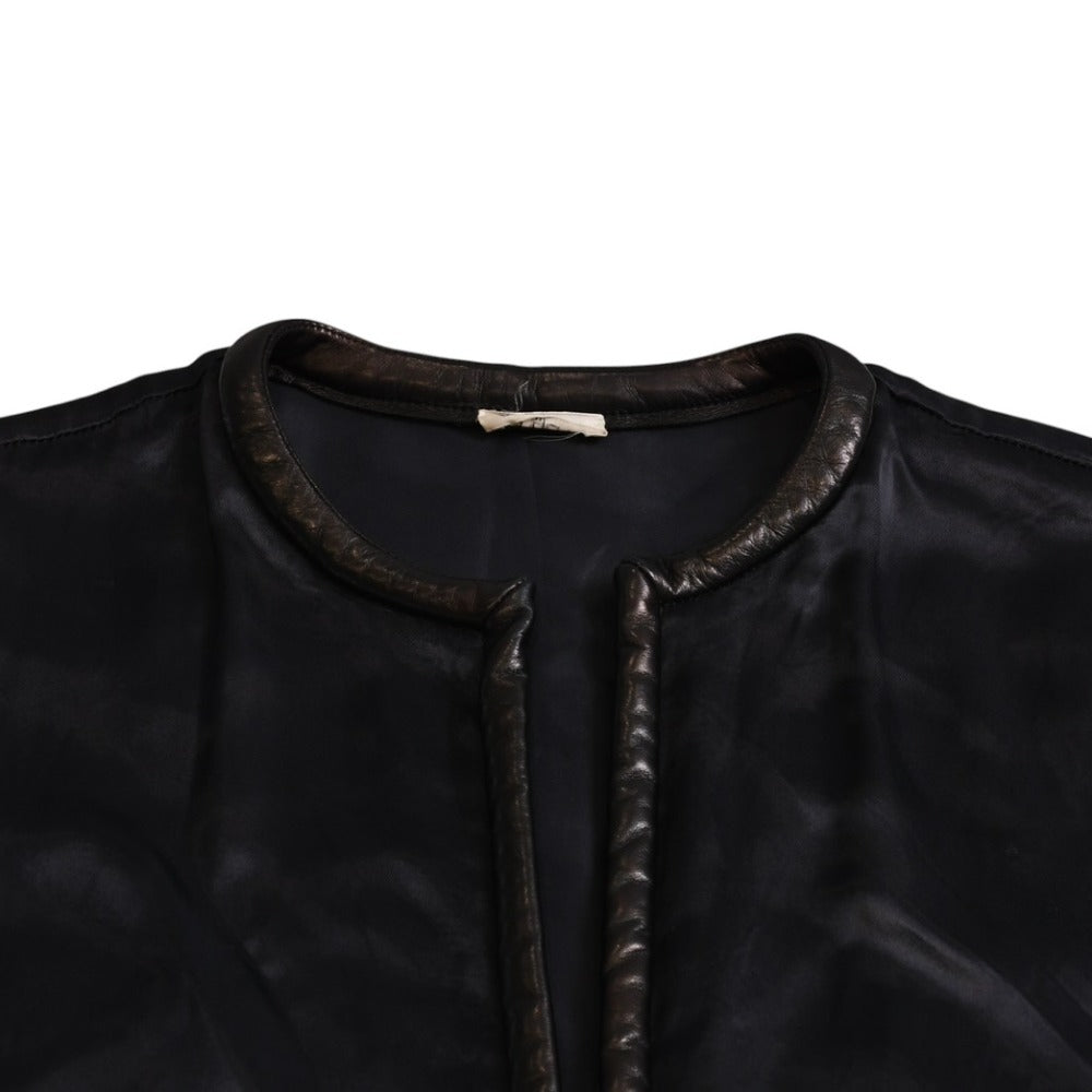 Very good condition CELINE Phoebe period Gold hardware Leather dress Size 34 100% Rayon Used 4a002622