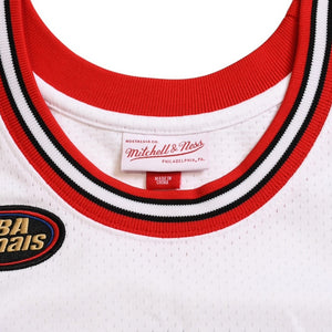 新品同様 Mitchell&Ness ミッチェルアンドネス シカゴブルズ スコッティピッペン 1997-98 オーセンティックジャージ サイズL ホワイト レッド 中古 4a002223