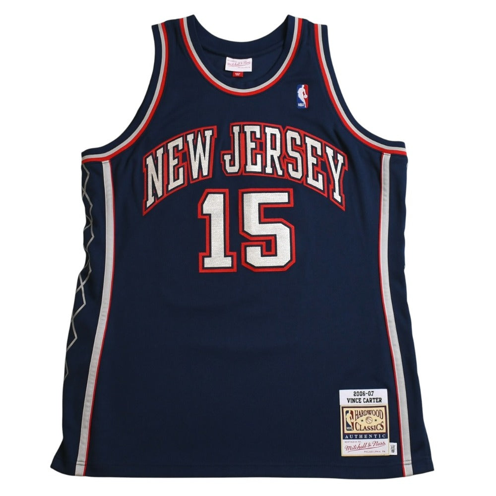 Like new Mitchell&Ness Mitchell &amp; Ness Swingman Jersey New Jersey Nets Vince Carter #15 2006-07 Replica Uniform XL Size Used 4a002273