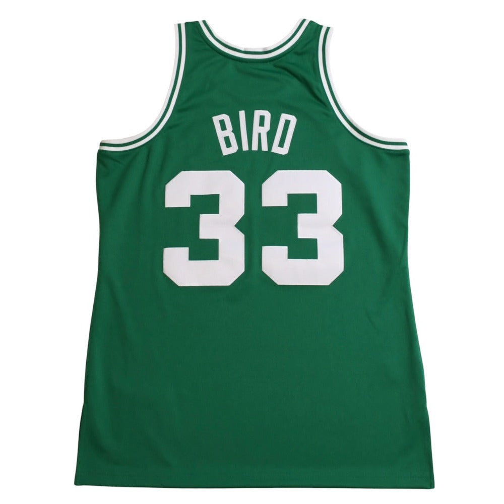 Like new Mitchell&Ness Mitchell &amp; Ness Boston Celtics Larry Bird 1985-86 Replica Jersey, Size L, Green &amp; White, Used, 4a002274