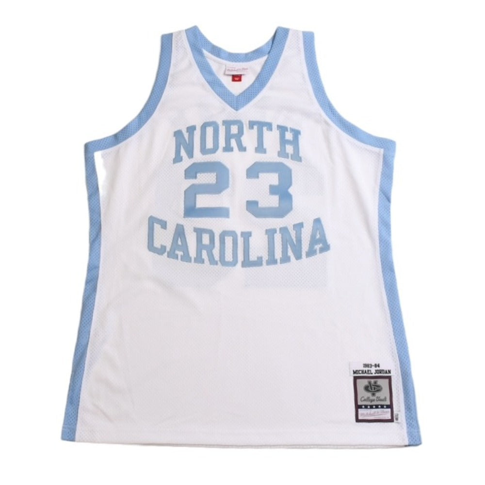 Like new Mitchell&Ness Mitchell &amp; Ness Authentic Jersey, University of North Carolina, 1983-84, Michael Jordan #23, Carolina Blue, Size XL, Used, 4a002312