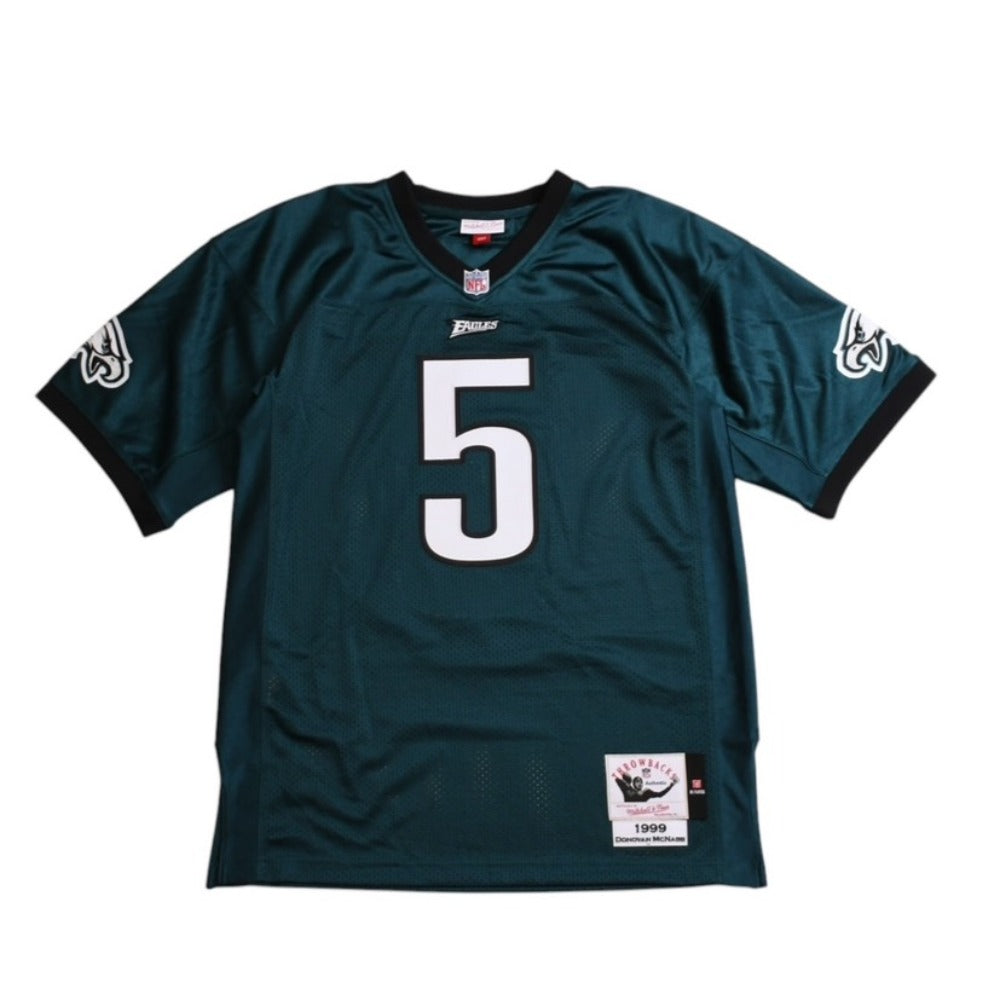 新品同様品 Mitchell&Ness ミッチェルアンドネス フィラデルフィアイーグルス ドノバンマクナブ レプリカユニフォーム ミッドナイトグリーン Lサイズ 中古 4a002297