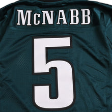 画像をギャラリービューアに読み込む, 新品同様品 Mitchell&amp;Ness ミッチェルアンドネス フィラデルフィアイーグルス ドノバンマクナブ レプリカユニフォーム ミッドナイトグリーン Lサイズ 中古 4a002297