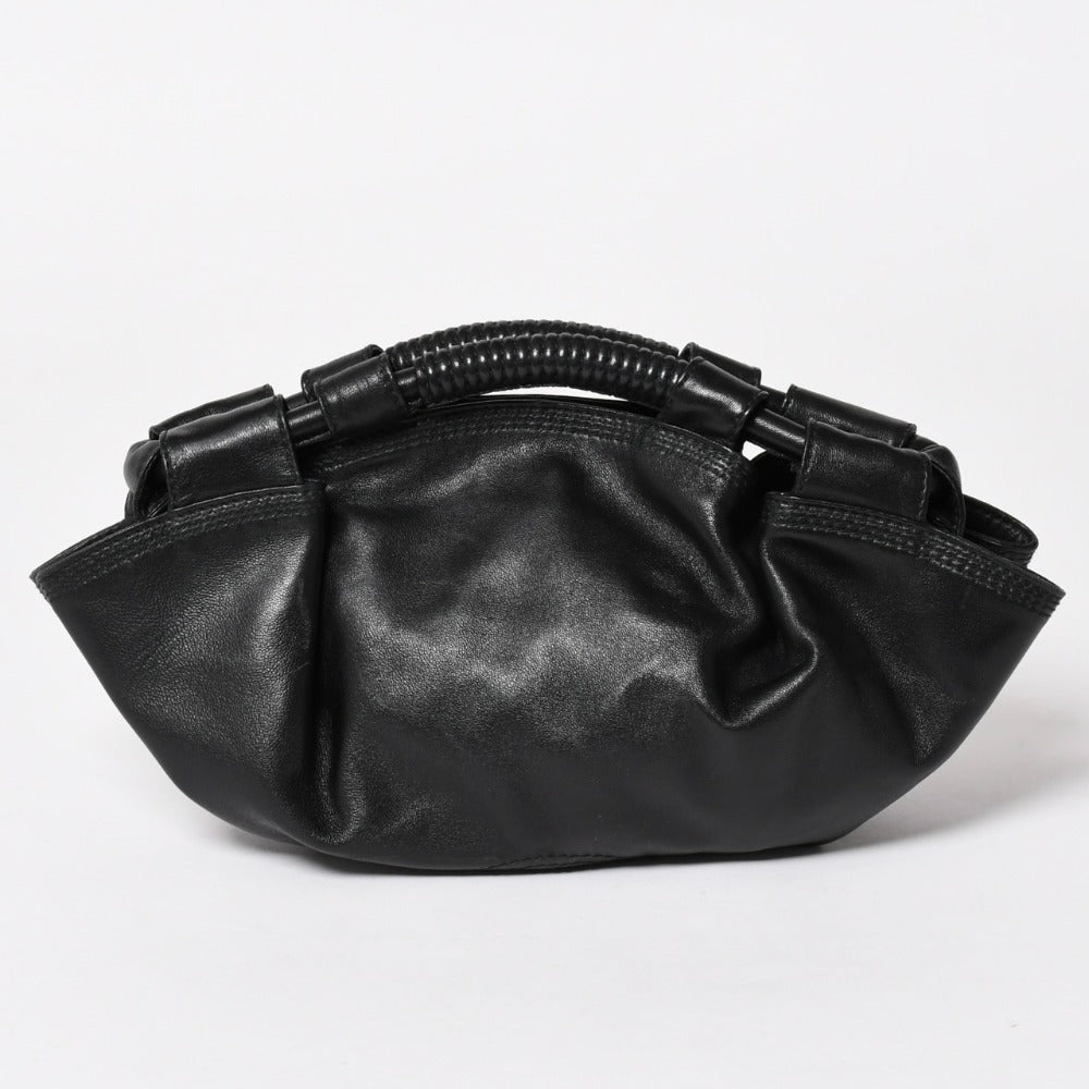Very good condition LOEWE bag Nappa Aire handbag 060806 leather handbag black used 4a002827