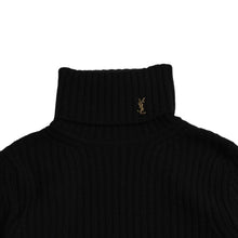 画像をギャラリービューアに読み込む, 極美品 Yves Saint-Laurent イヴサンローラン ブラックニット タートルネック サイズXS 中古 4a002634