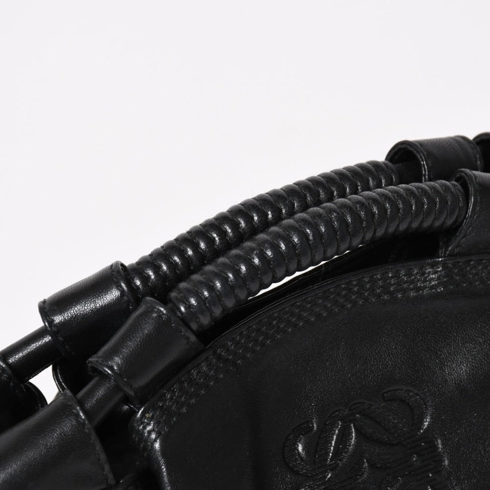 極美品 LOEWE ロエベ バッグ ナッパアイレハンドバッグ 060806 レザー ハンドバッグ ブラック 中古 4a002827
