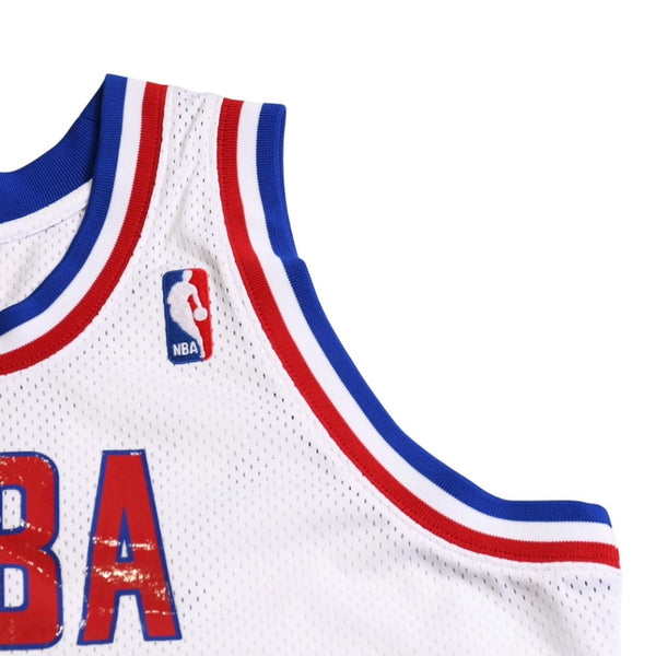 新品同様 Mitchell&Ness ミッチェルアンドネス 1988 NBAオールスターゲーム マイケルジョーダン オーセンティックジャージ サイズL ホワイト ブルー レッド 中古 4a002216