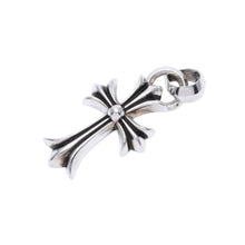画像をギャラリービューアに読み込む, 極美品 CHROME HEARTS クロムハーツ CH CRS SML W/BALE スモールCHクロス Wベイルペンダントトップ チャーム 重量約23.73g 中古 4a003438